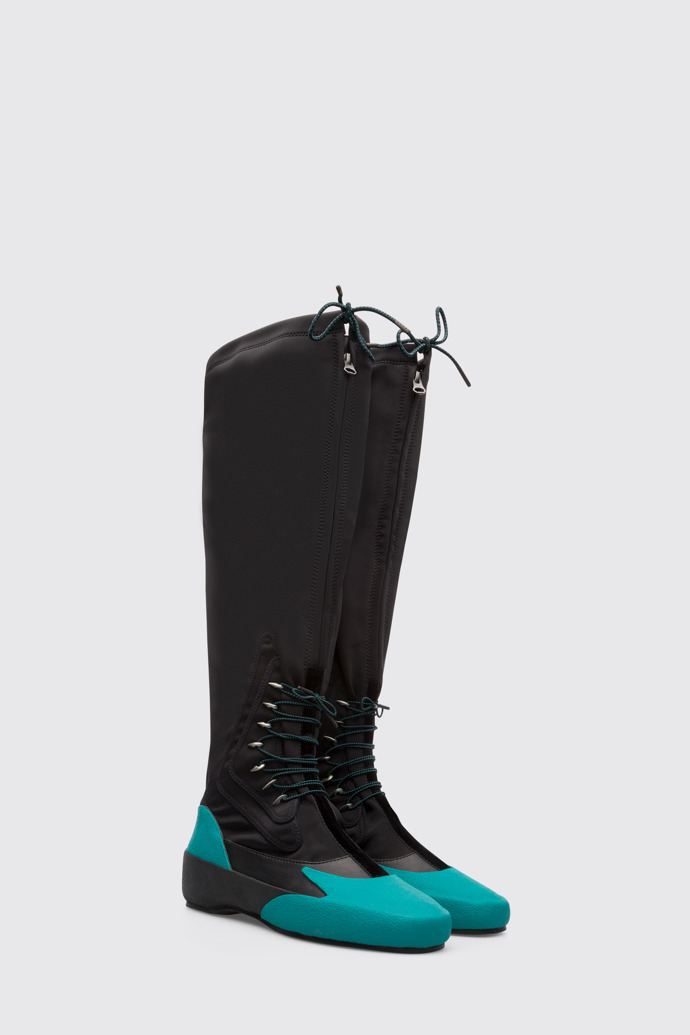 Front view of Kiko Kostadinov Black Boots for Women