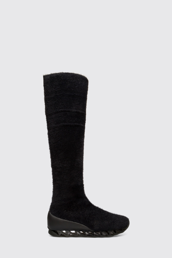 Image of Side view of Bernhard Willhelm Black Boots for Women