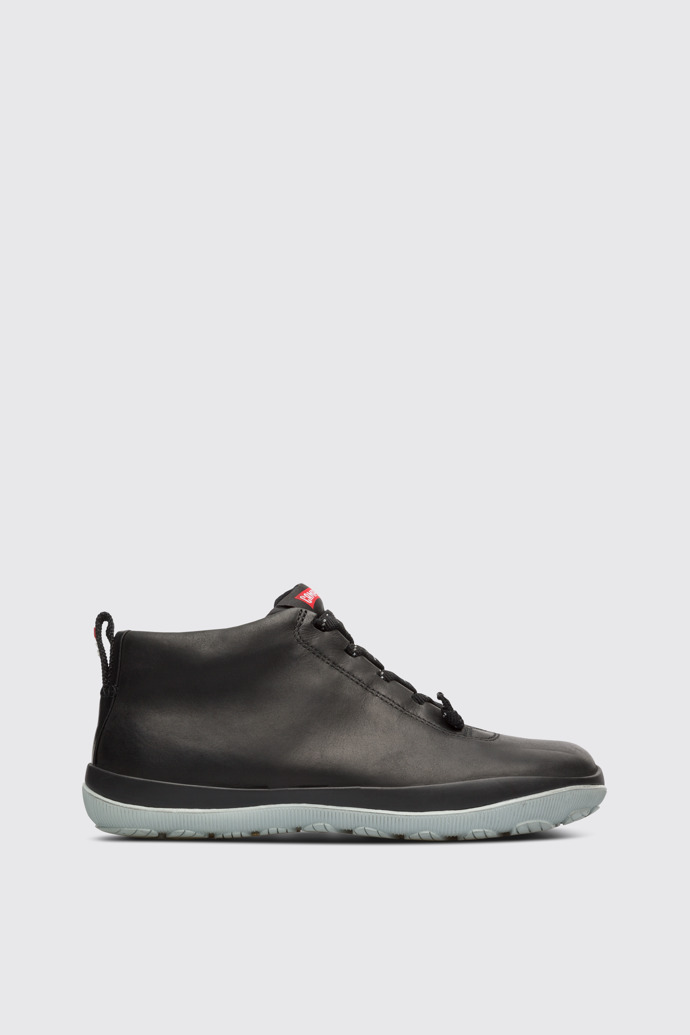Side view of Peu Pista Waterproof dark grey ankle boot for women