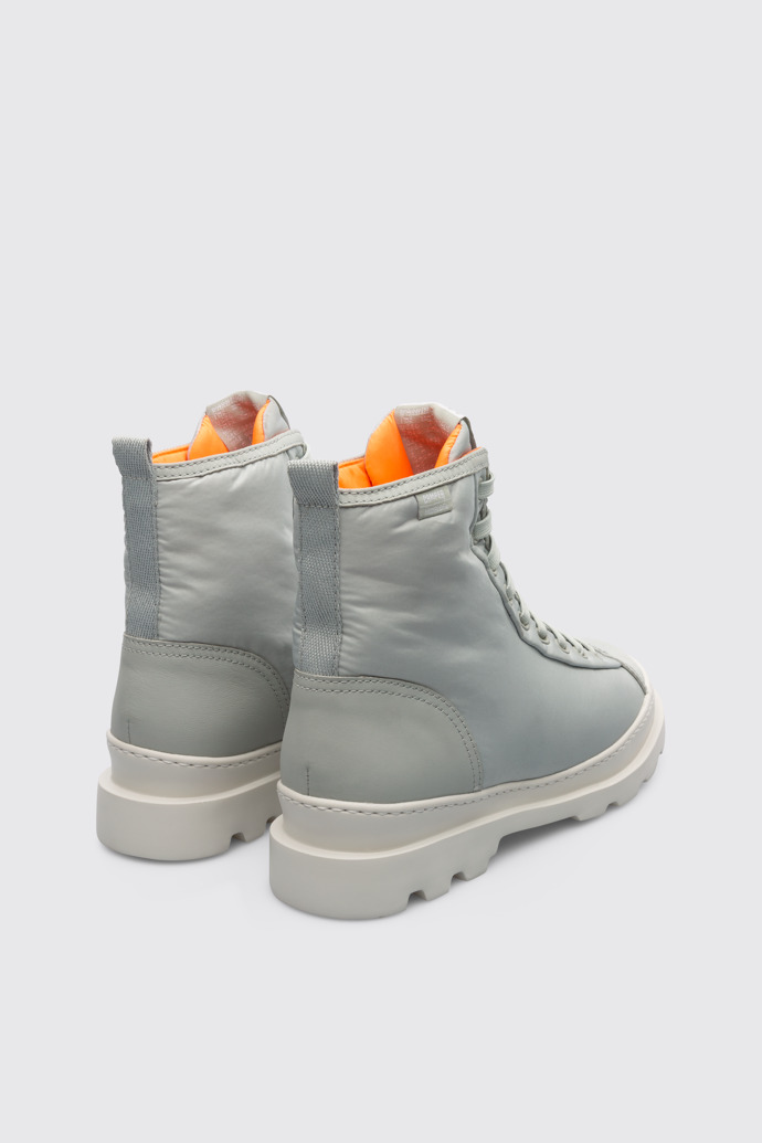 Back view of Brutus Light grey primaloft mid boot for women