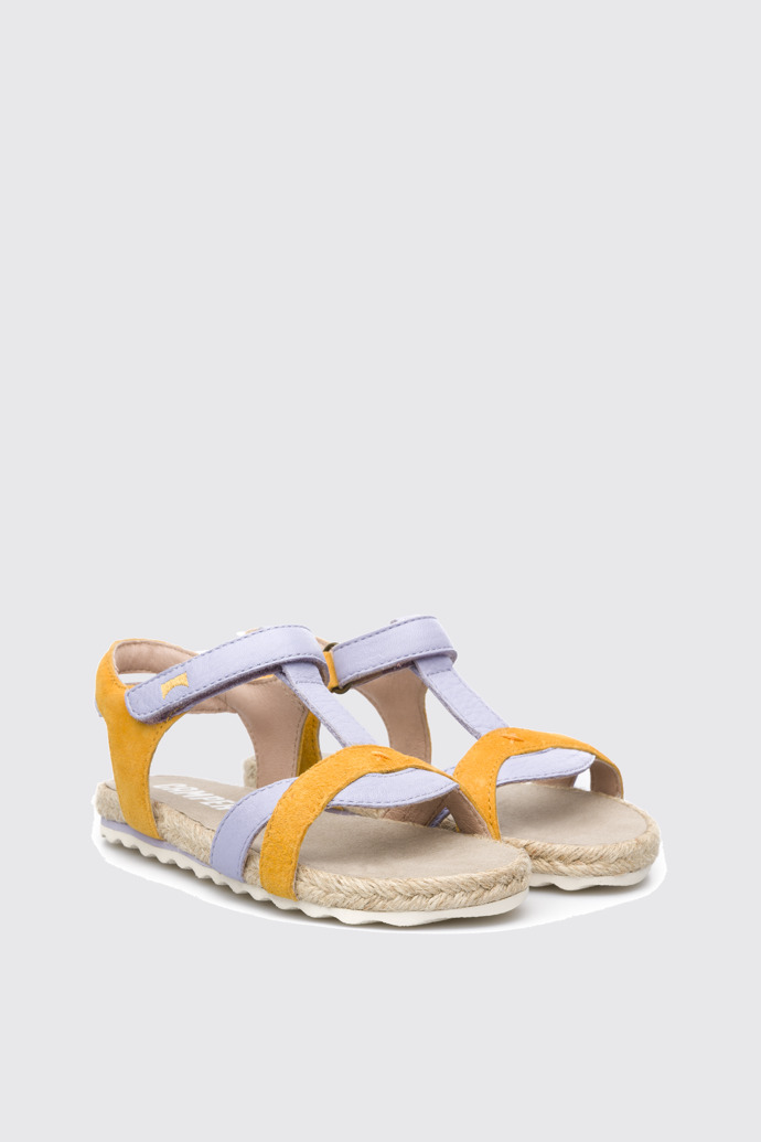 Front view of Pinya Esparto Multicolor Sandals for Kids