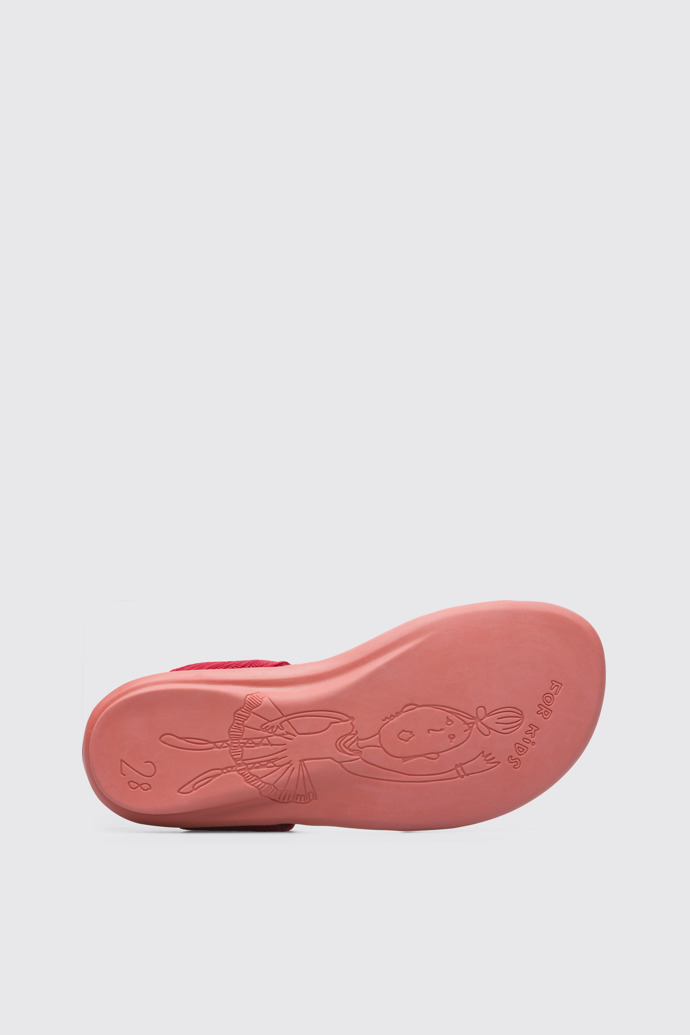 The sole of Right Red Sandals for Kids