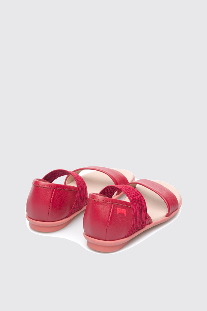 Back view of Right Red Sandals for Kids