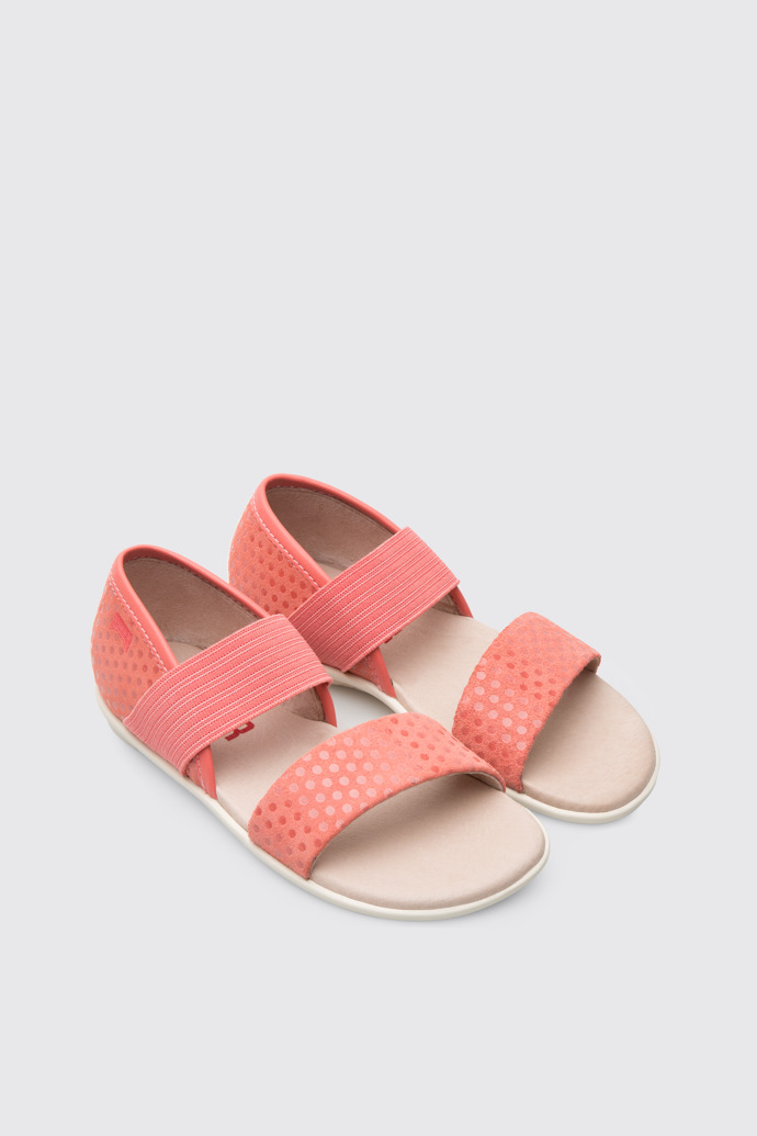 Front view of Right Pink Sandals for Kids