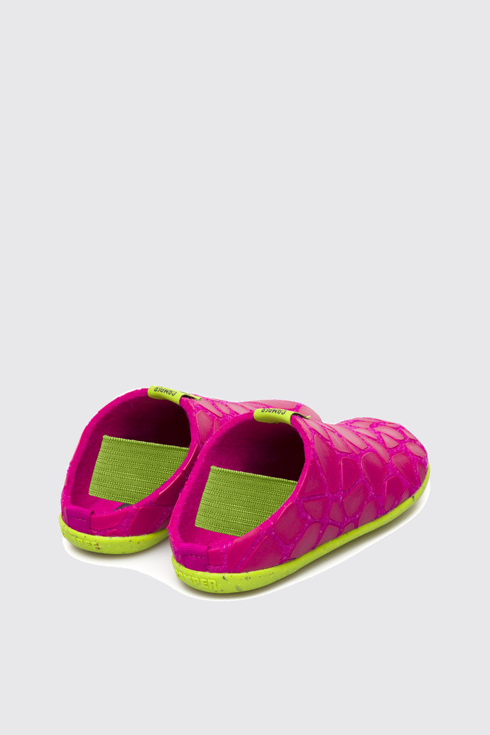 Back view of Wabi Purple Slippers for Kids