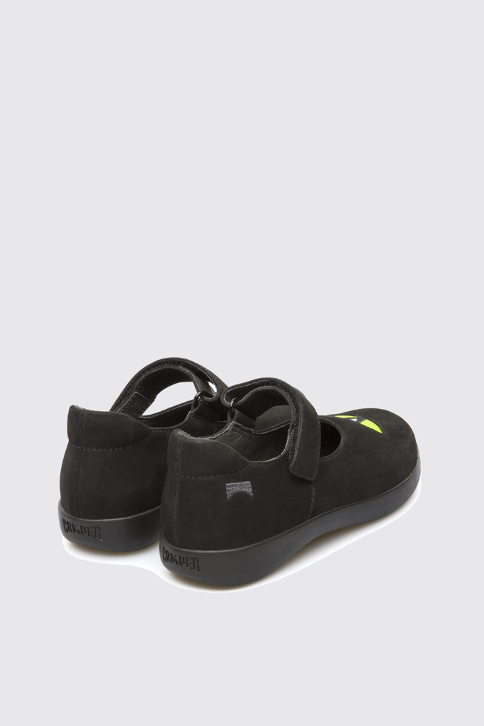 Back view of Twins Black SMART CASUAL SHOES for Kids