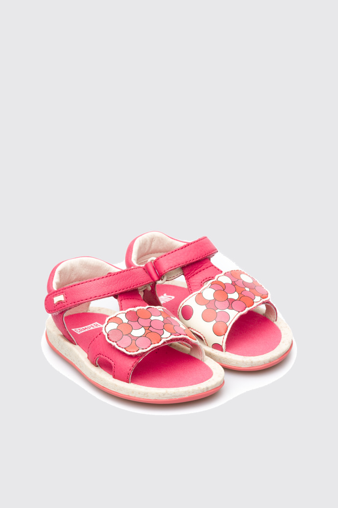 Front view of Twins Pink Sandals for Kids