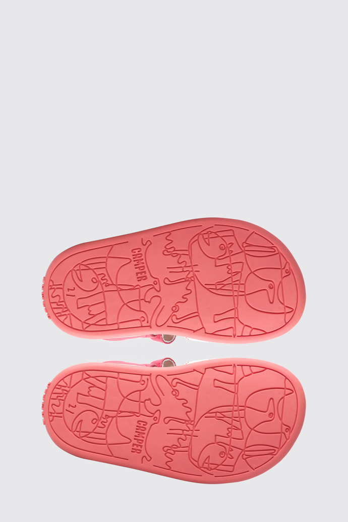 The sole of Twins Pink Sandals for Kids