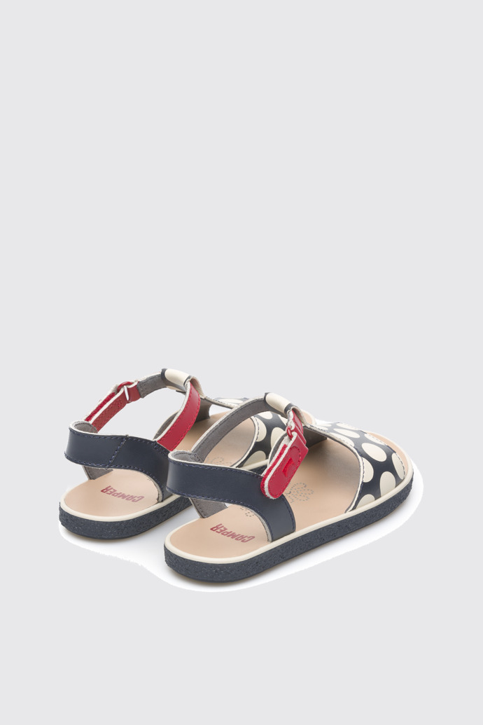 Back view of Miko Multicolor Sandals for Kids