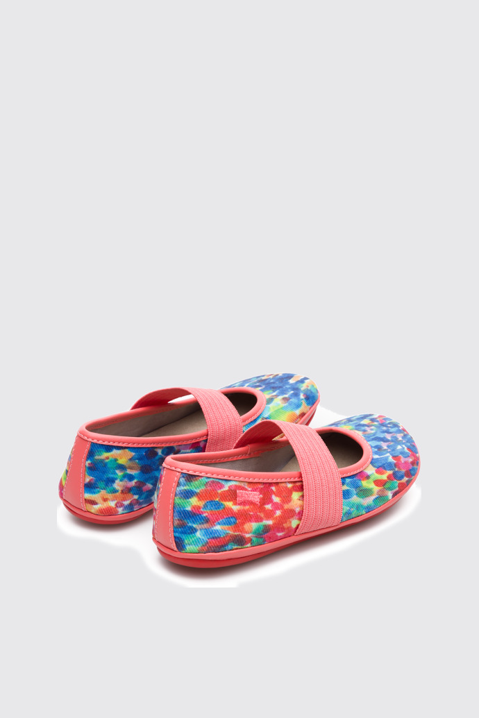 Back view of Right Multicolor Ballerinas for Kids