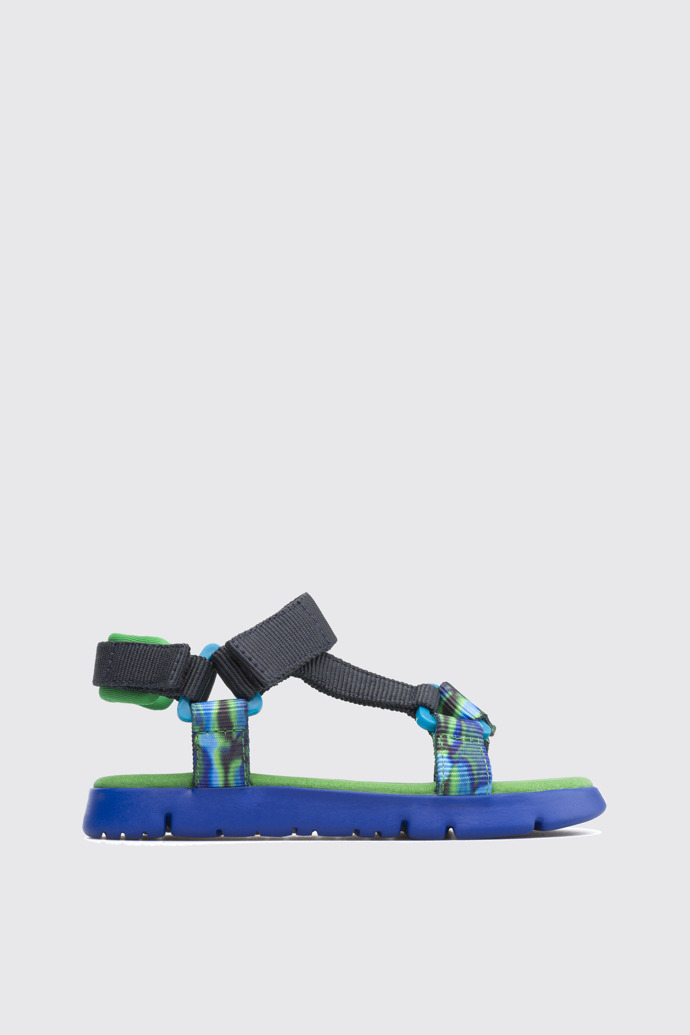 Side view of Oruga Multicolor Sandals for Kids