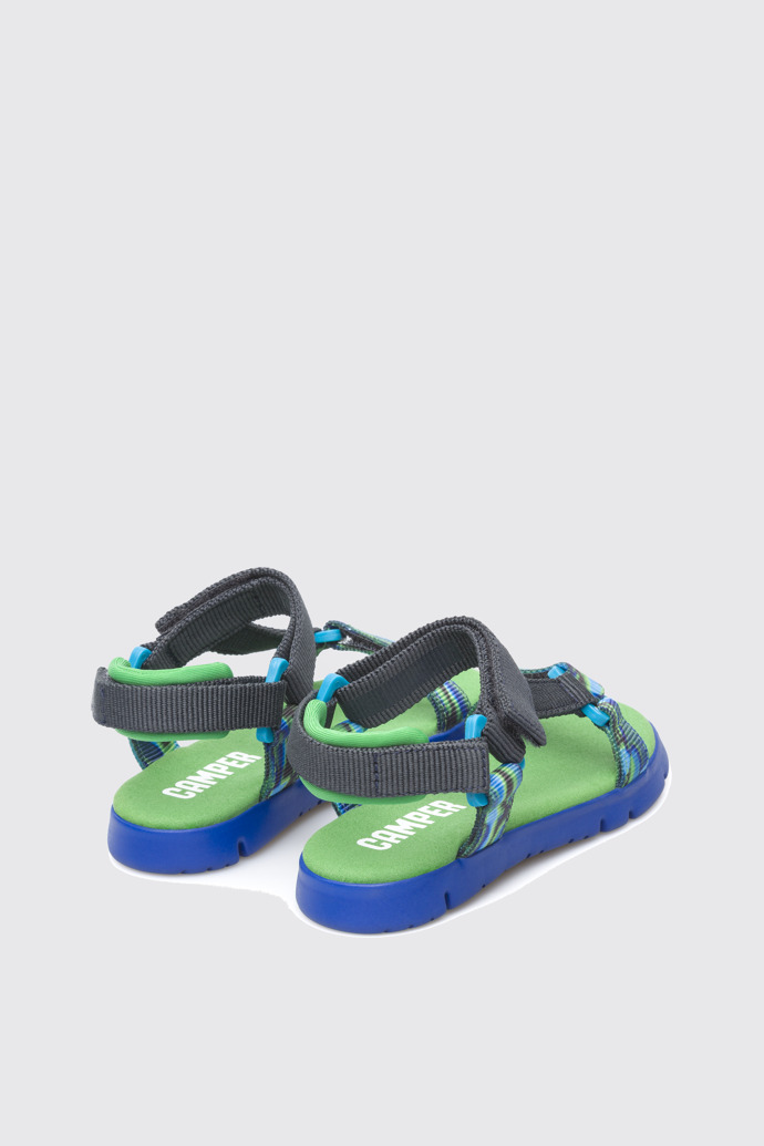 Back view of Oruga Multicolor Sandals for Kids