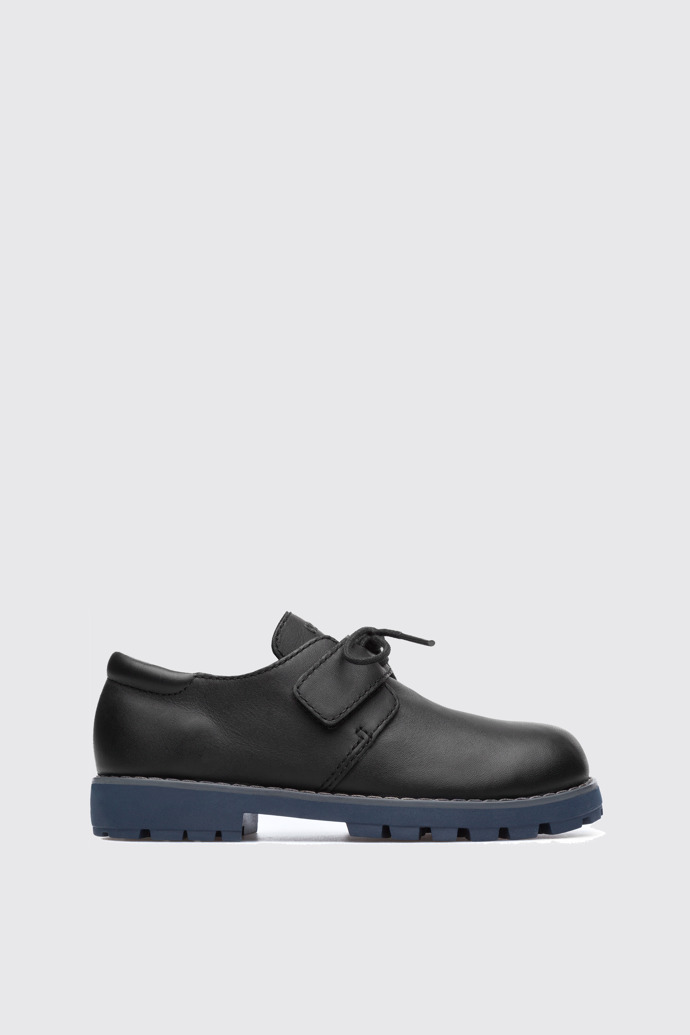 Side view of Compas Black SMART CASUAL SHOES for Kids