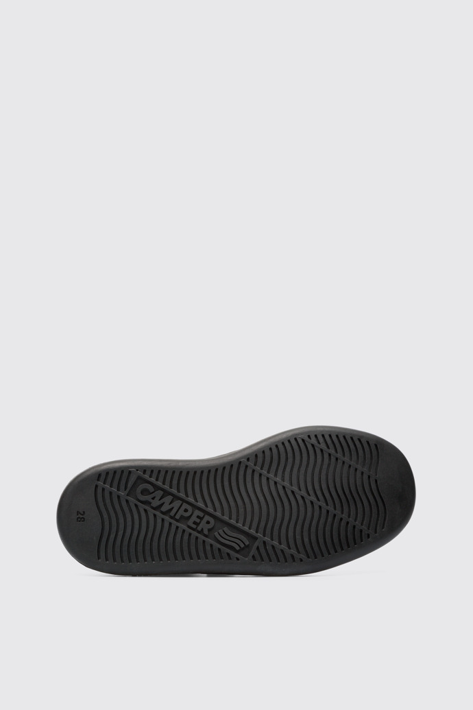 The sole of Runner Black Sneakers for Kids