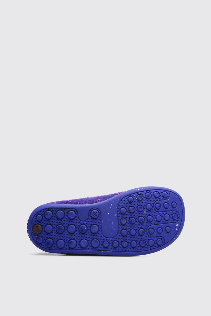 The sole of Wabi Purple Slippers for Kids