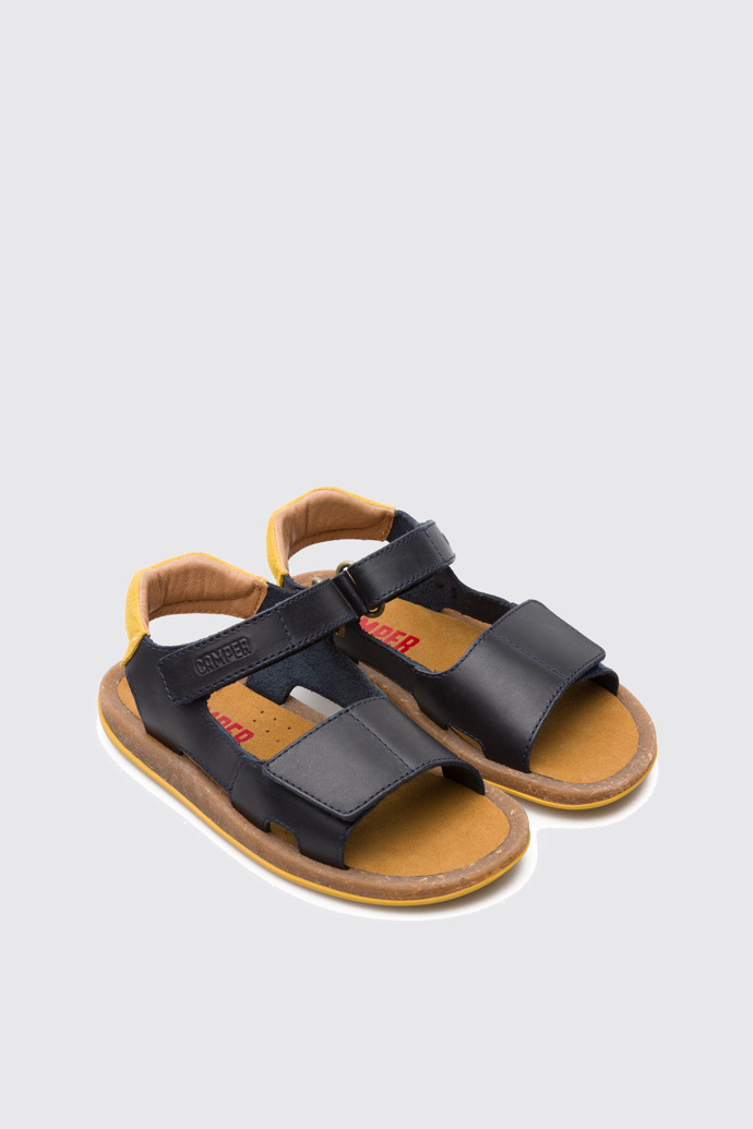 Front view of Bicho Blue Velcro for Kids