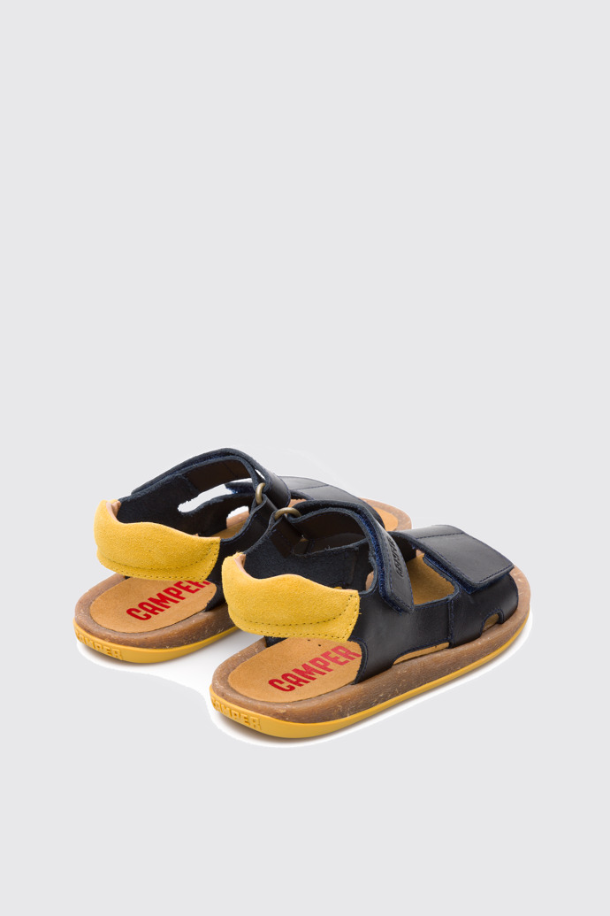 Back view of Bicho Blue Velcro for Kids