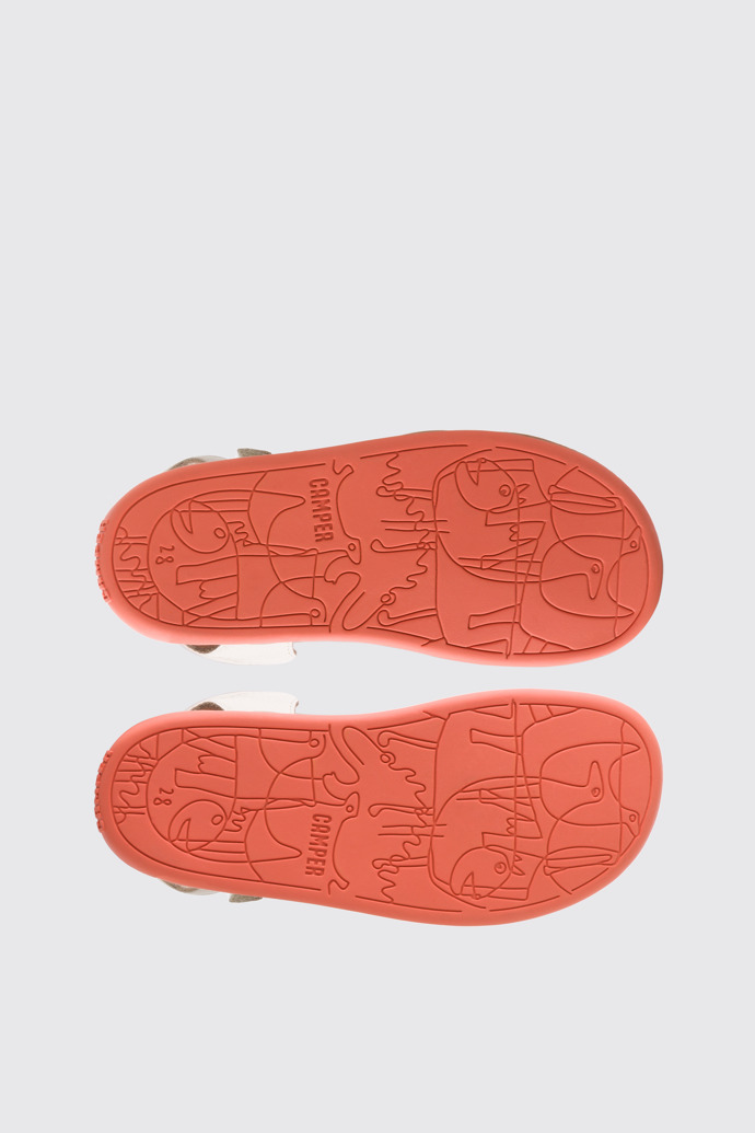 The sole of Twins Multicolor Velcro for Kids
