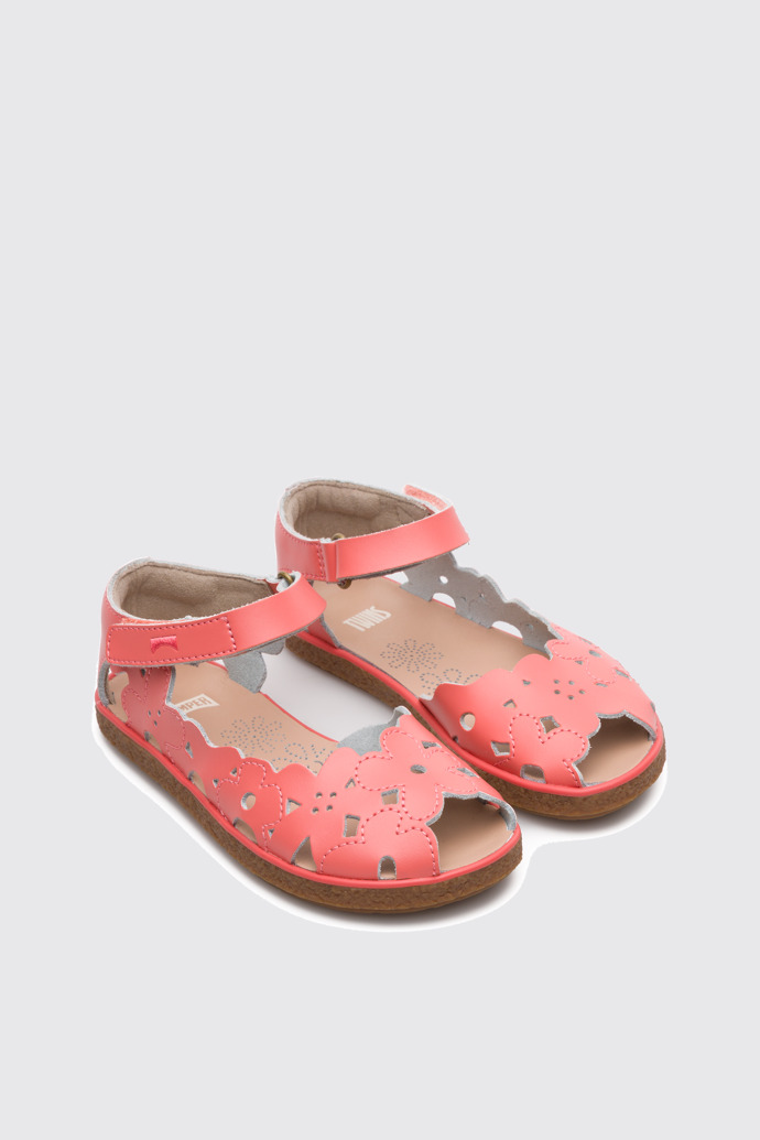 Front view of Twins Pink Sandals for Kids