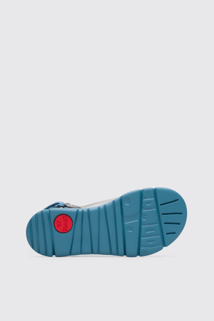 The sole of Oruga Grey Sandals for Kids