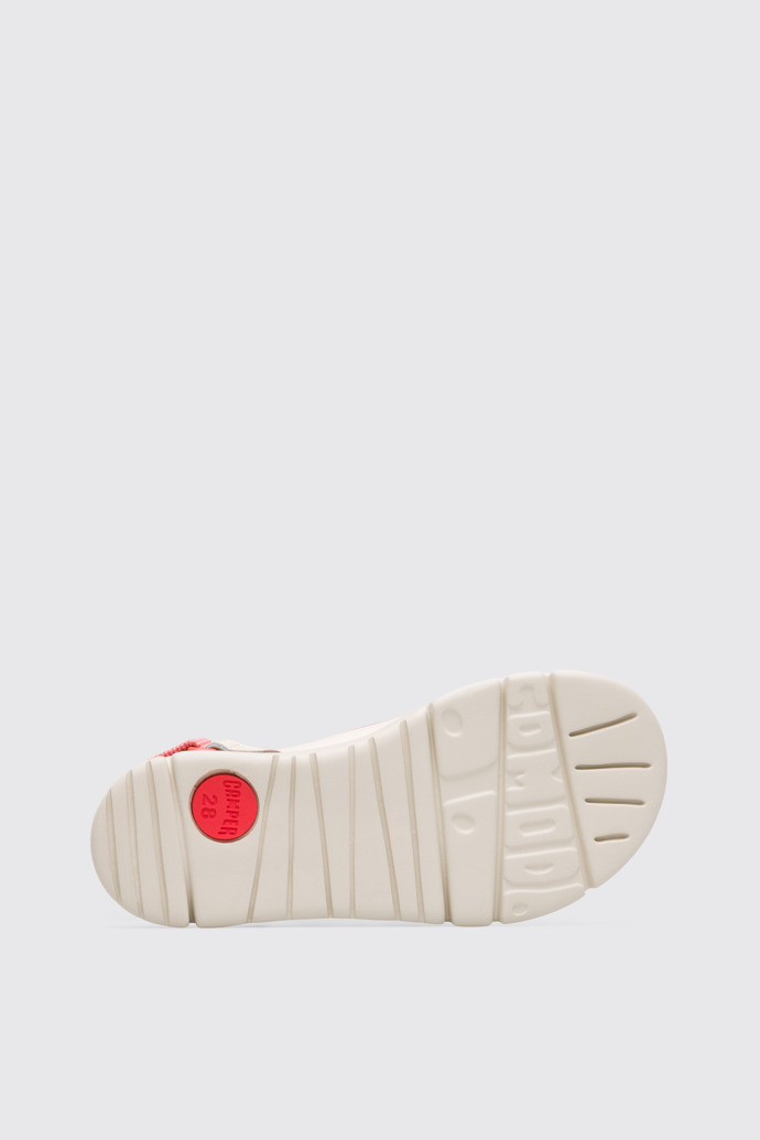 The sole of Oruga Beige Velcro for Kids