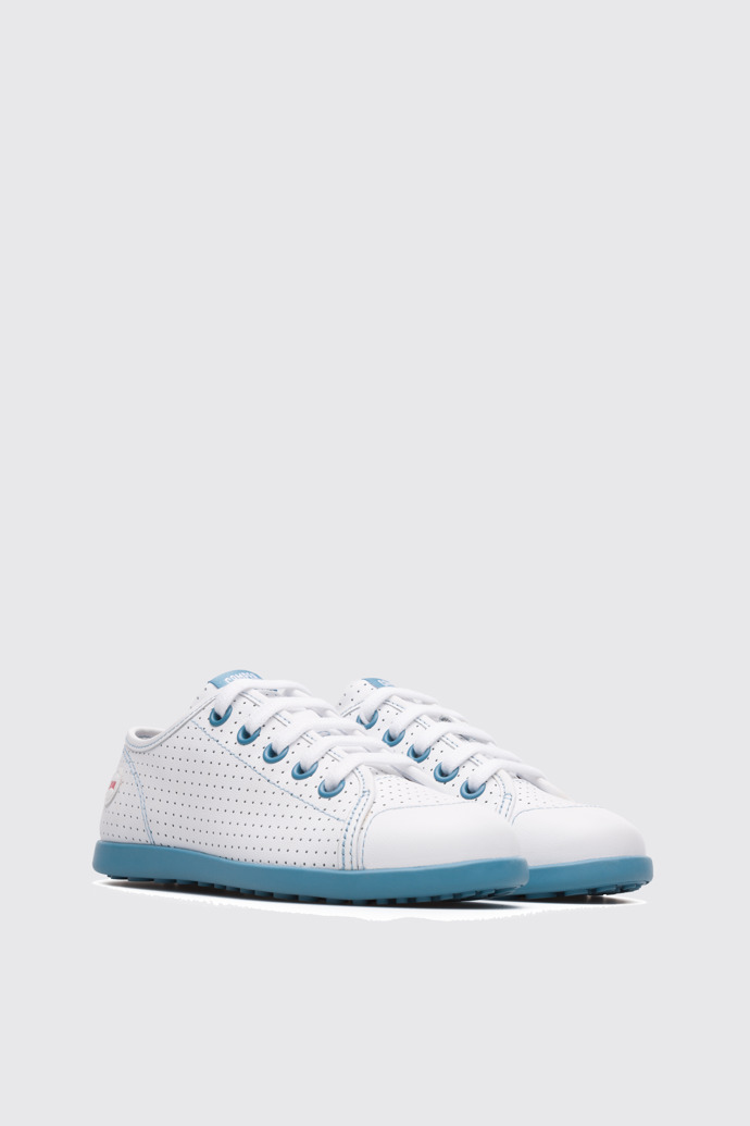 Front view of Noon White Sneakers for Kids