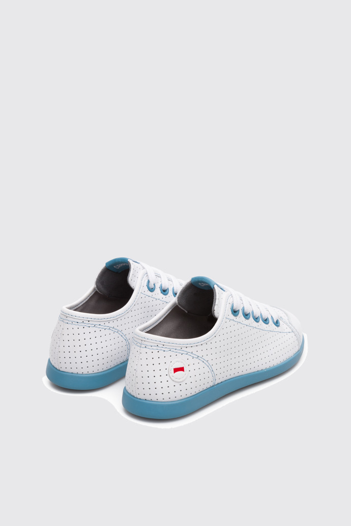 Back view of Noon White Sneakers for Kids