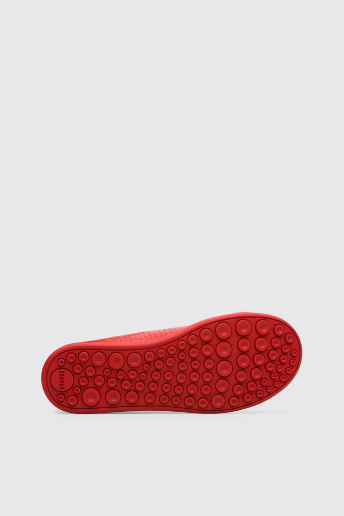 The sole of Noon Red Sneakers for Kids