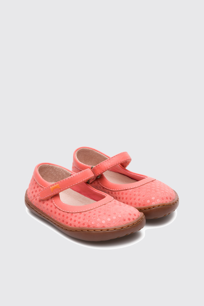Front view of Peu Pink Ballerinas for Kids