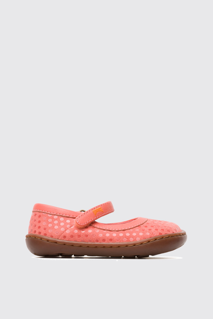 Side view of Peu Pink Ballerinas for Kids