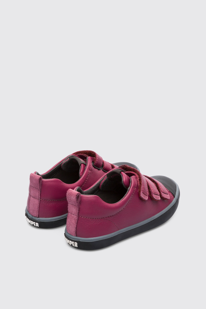 Back view of Pursuit Purple Sneakers for Kids