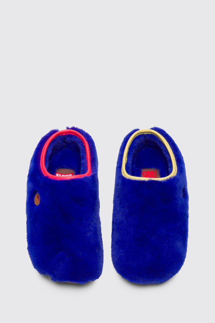 Overhead view of Twins Blue Slippers for Kids