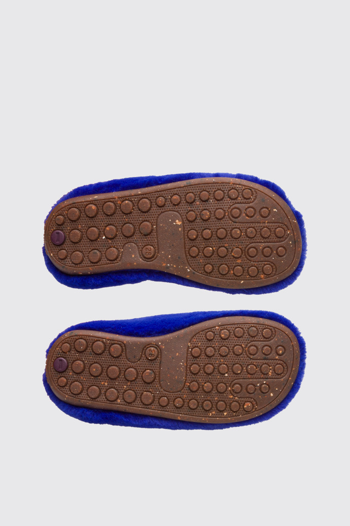 The sole of Twins Blue Slippers for Kids