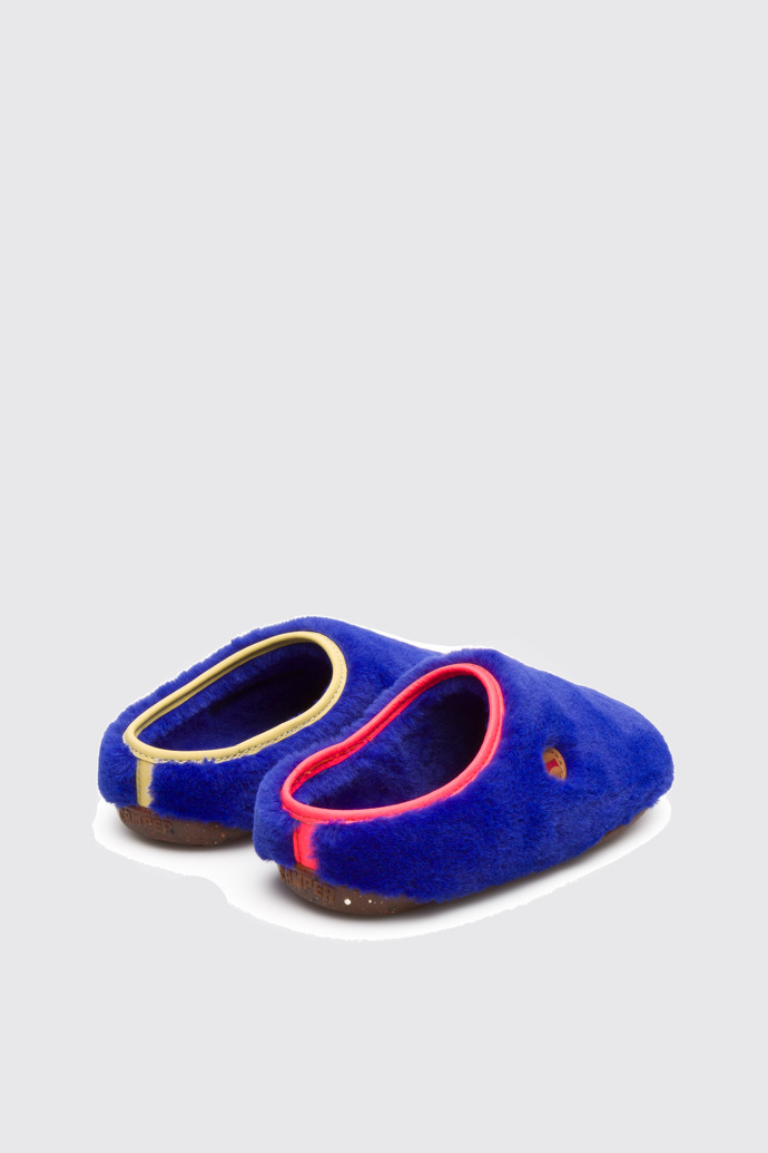 Back view of Twins Blue Slippers for Kids