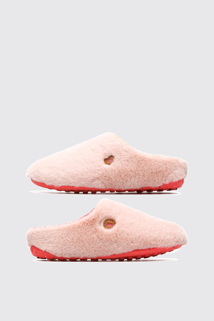 Side view of Twins Nude Slippers for Kids