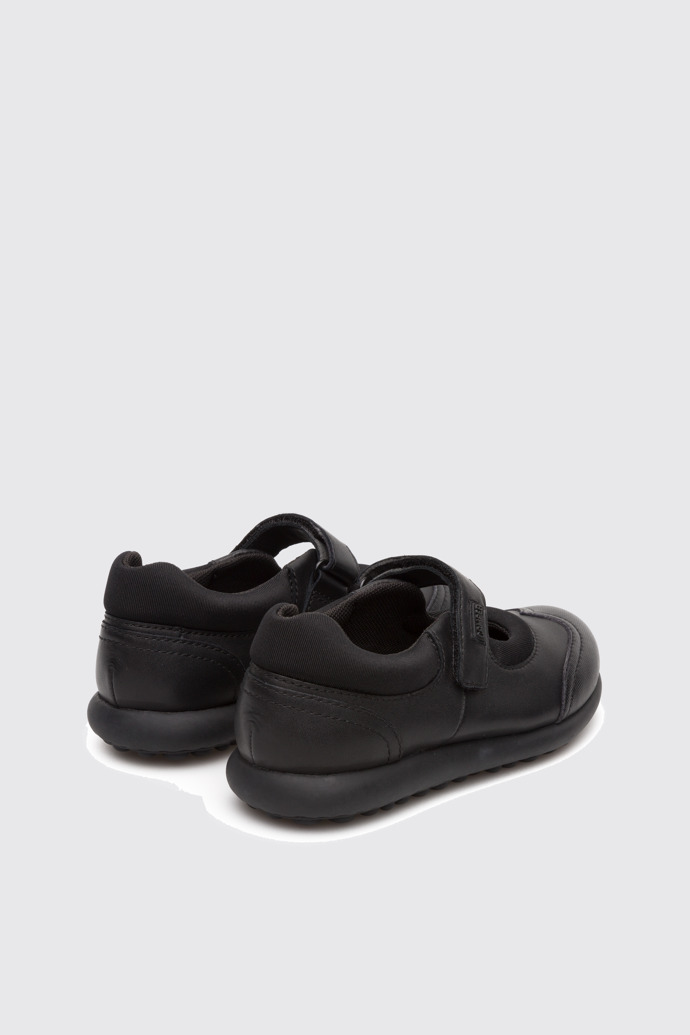 Back view of Pelotas Black Sneakers for Kids