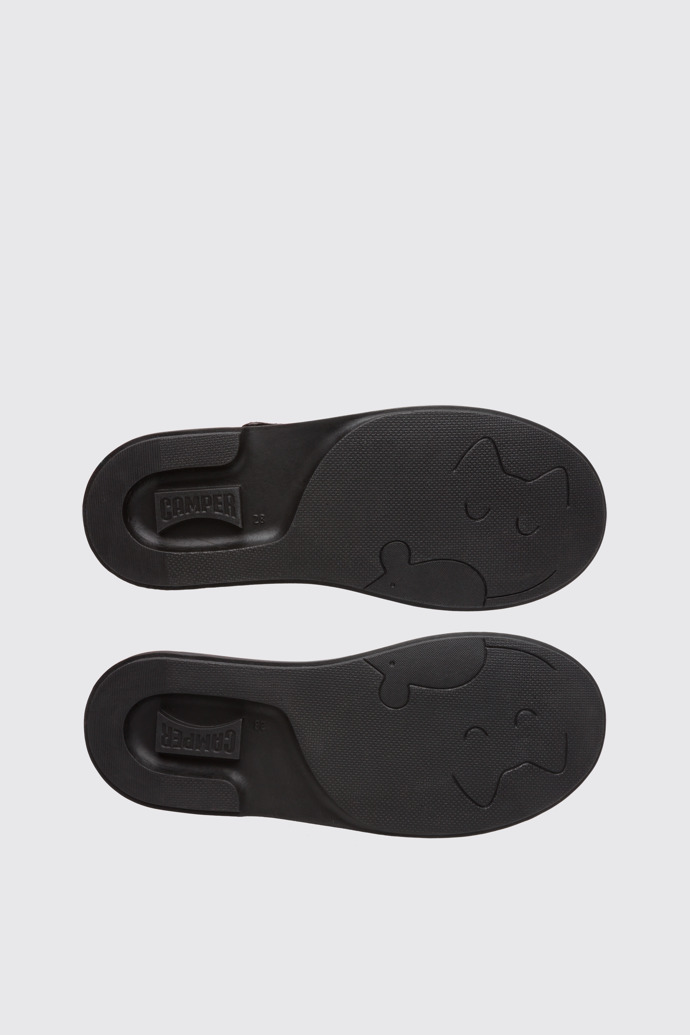 The sole of Twins Black Ballerinas for Kids