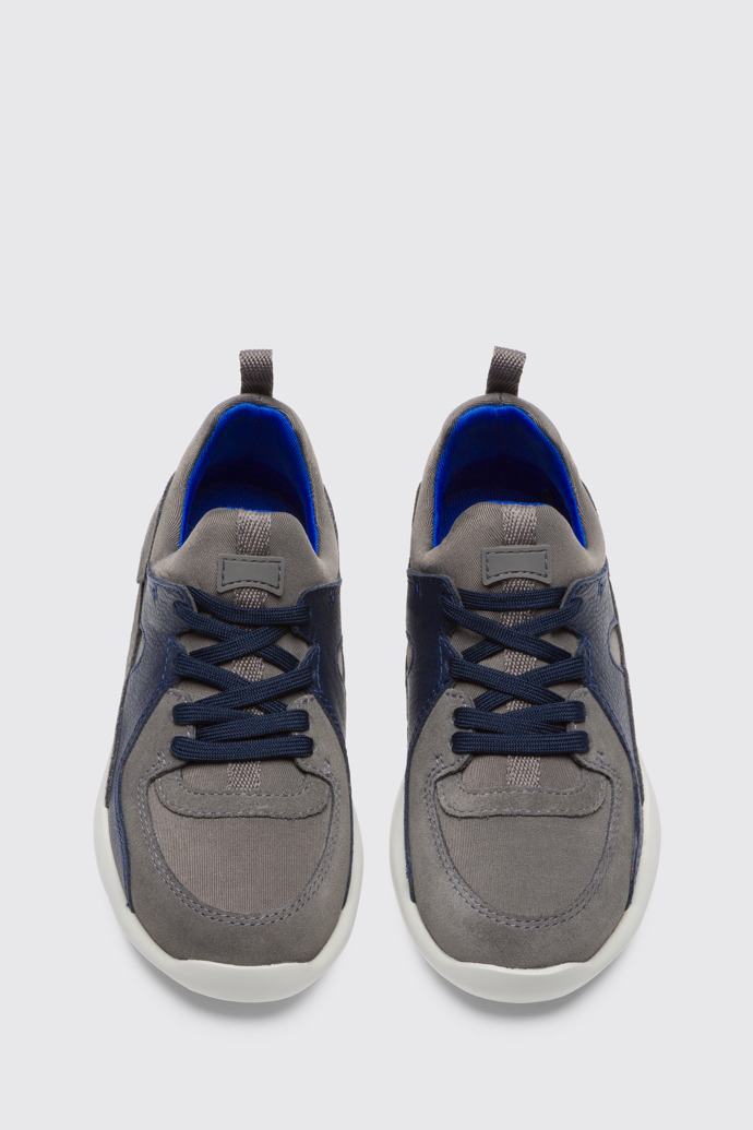 Overhead view of Driftie Grey Sneakers for Kids