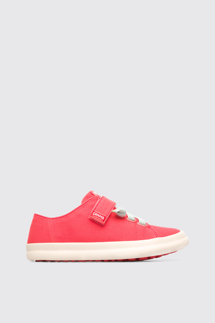 Side view of Pursuit Pink Sneakers for Kids