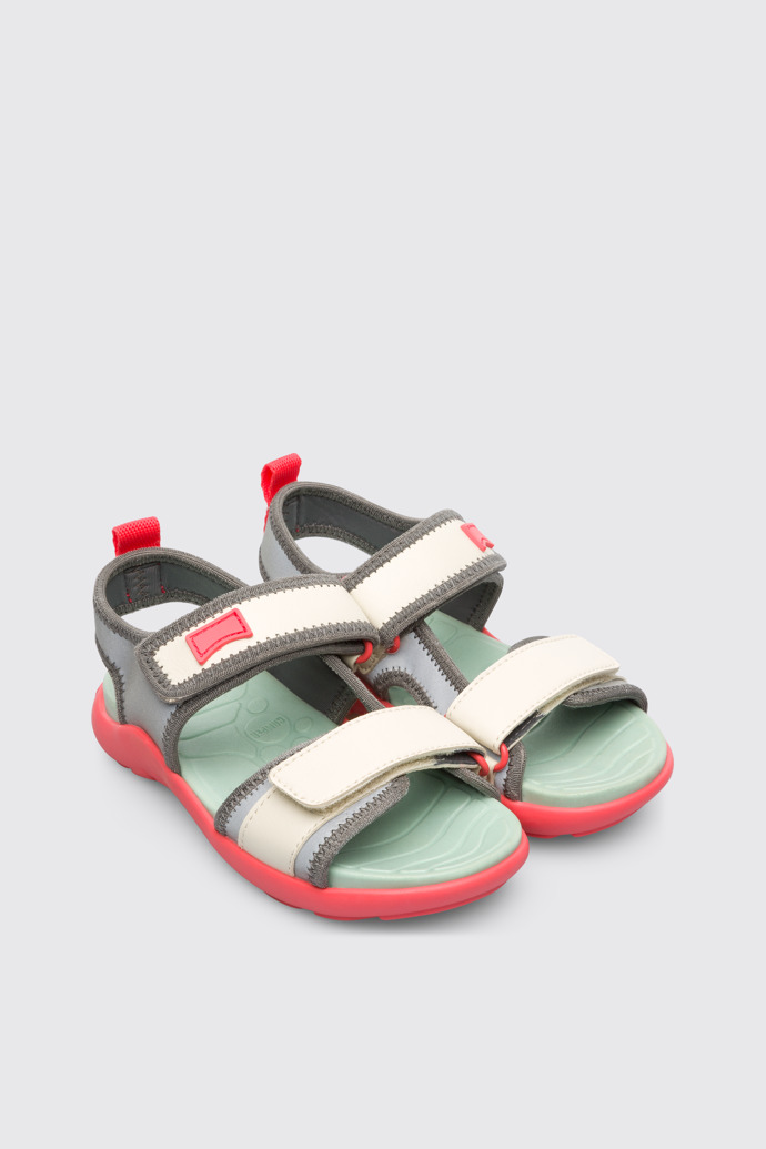 Front view of Wous Multicolor Sandals for Kids