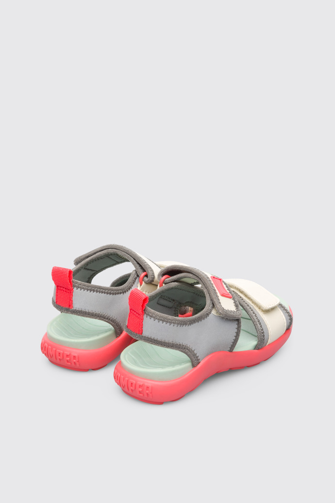 Back view of Wous Multicolor Sandals for Kids