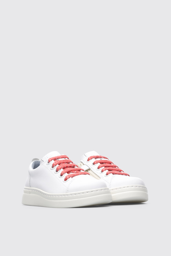 Front view of Runner Up White Sneakers for Kids