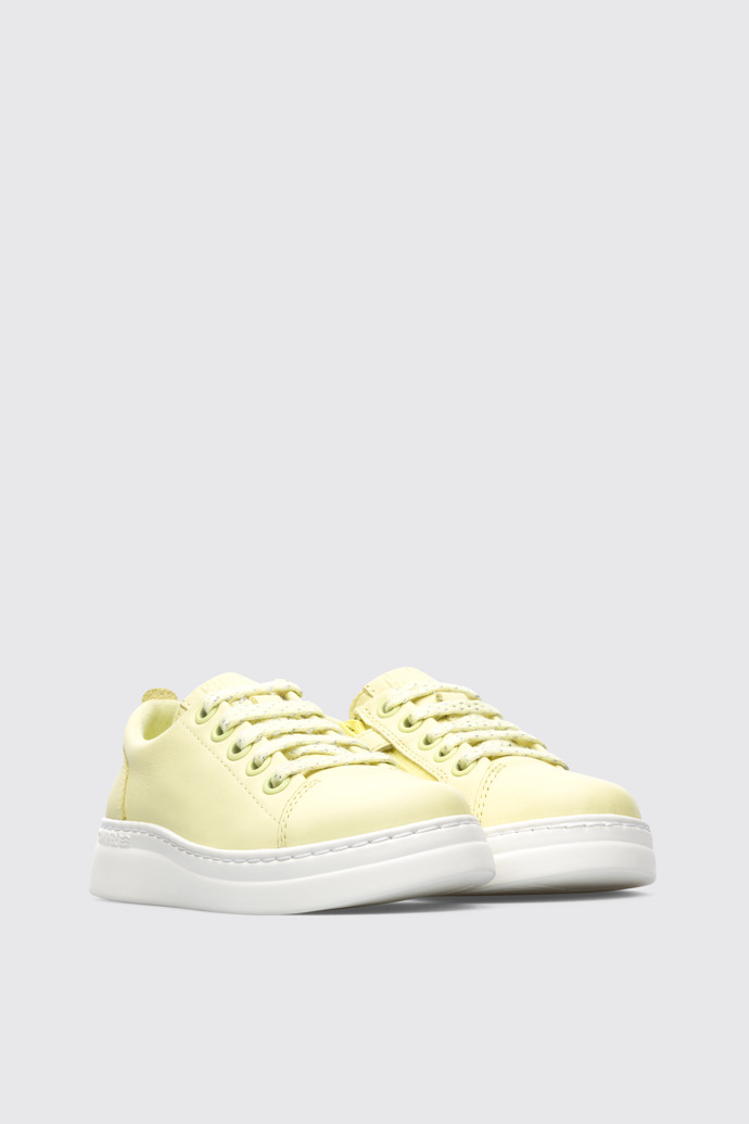 Front view of Runner Up Yellow Sneakers for Kids