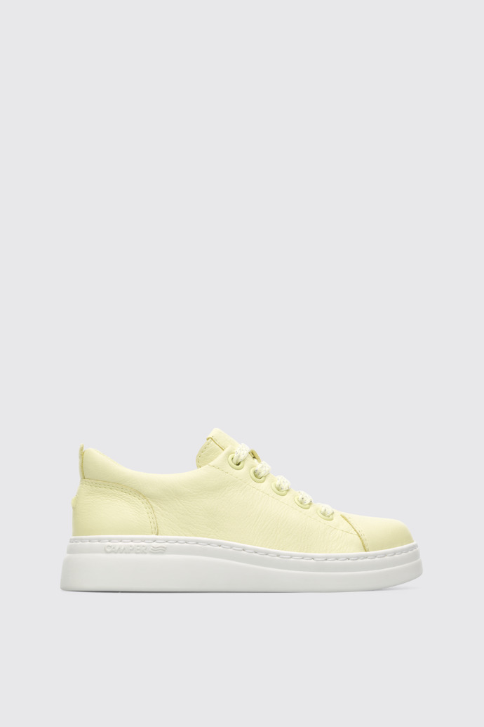 Side view of Runner Up Yellow Sneakers for Kids