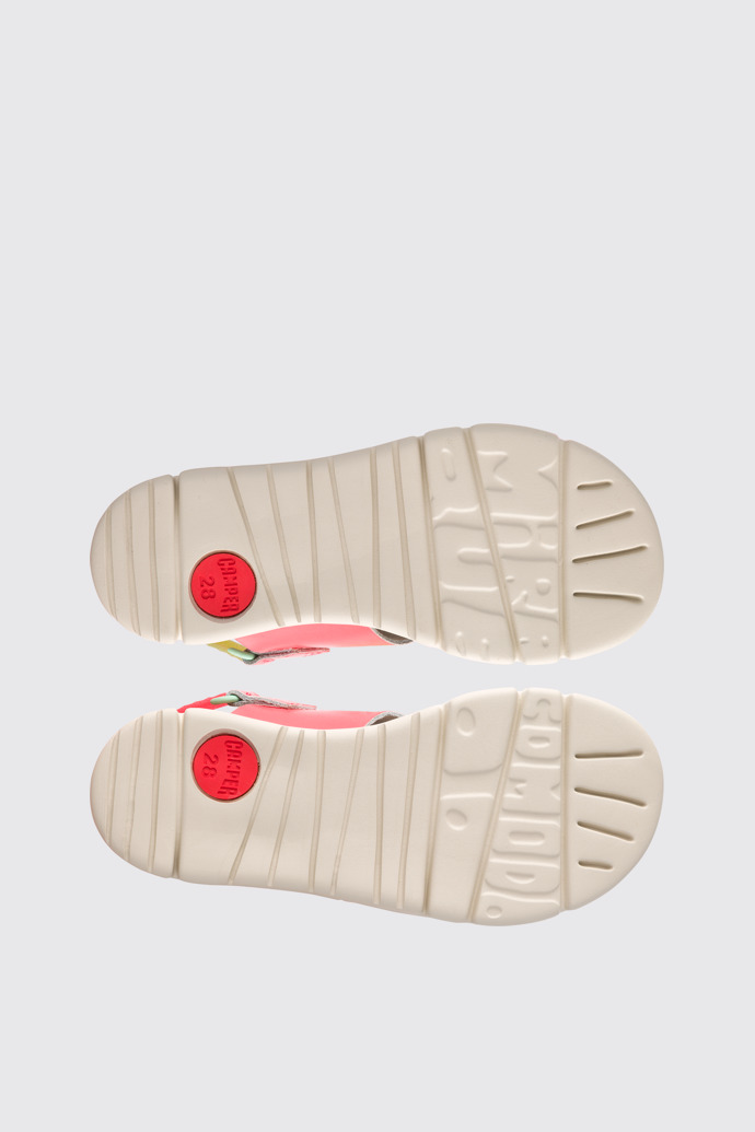 The sole of Twins Pink Sandals for Kids