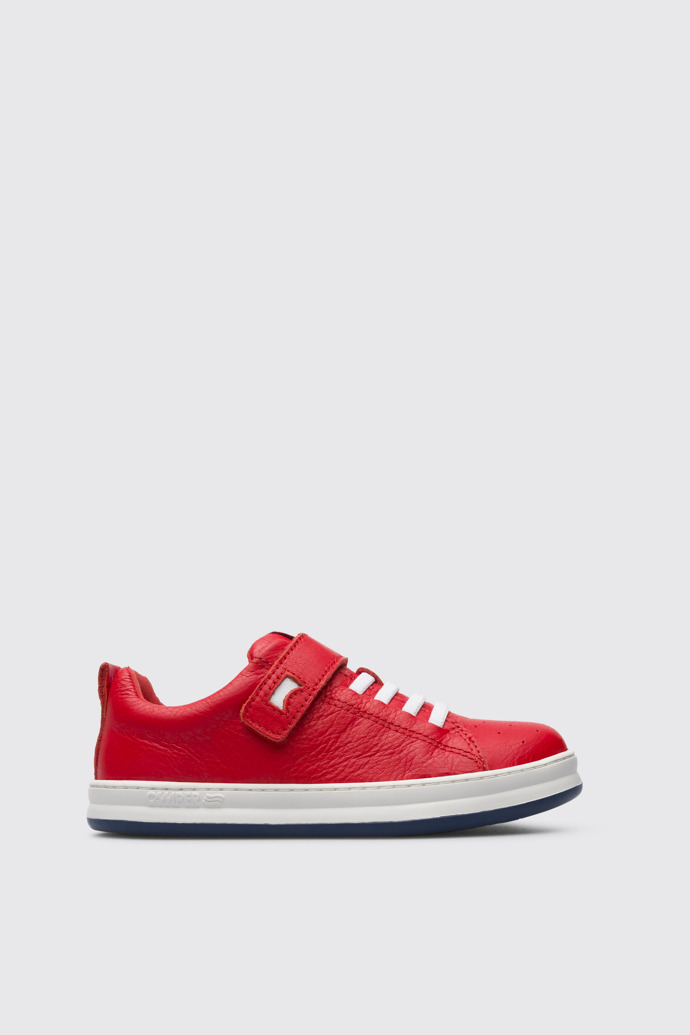 Side view of Runner Red sneaker for kids