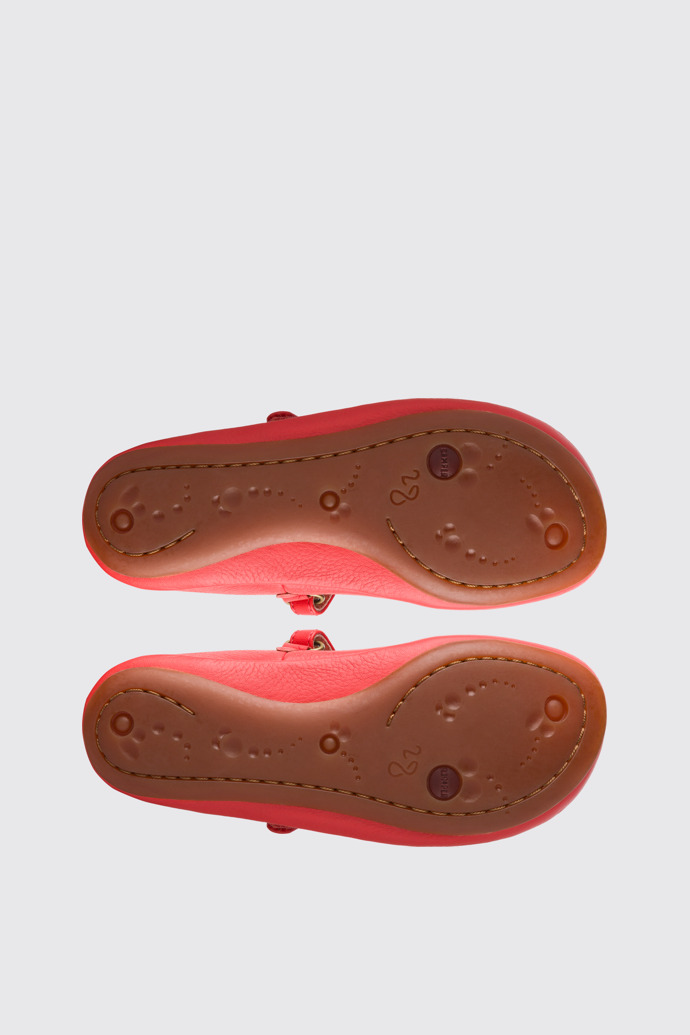 The sole of Twins Pink Ballerinas for Kids