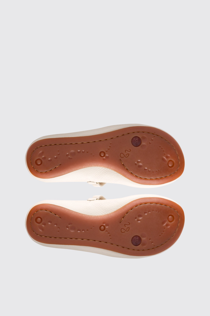 The sole of Twins Beige Ballerinas for Kids