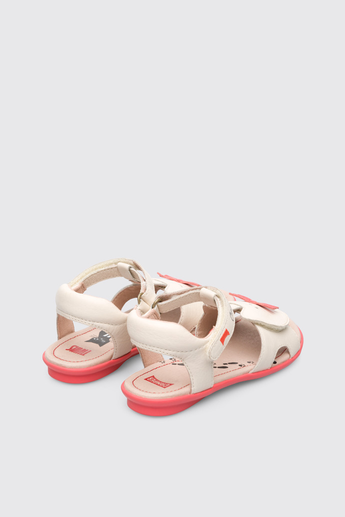 Back view of Twins Beige Sandals for Kids