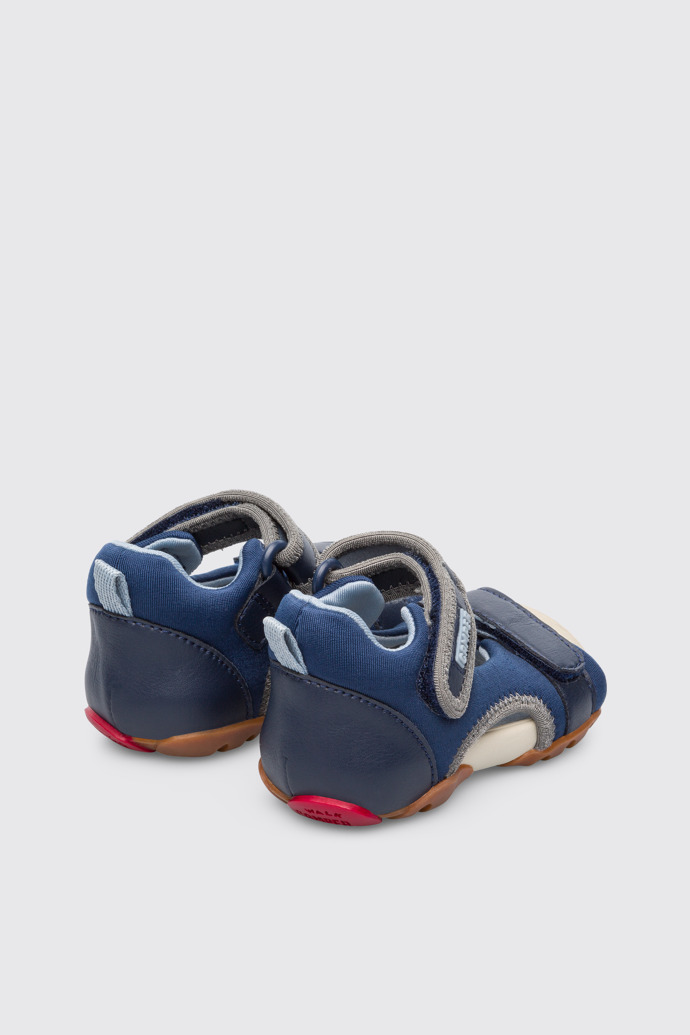 Back view of Ous Blue Sandals for Kids
